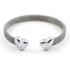 Heart Bracelets Grey Mesh Silver Gold Color Lover's Stainless Steel Open Cuff Bracelet for Women Cuff Bracelets Jewelry - Image 9