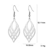 Stainless Steel Symmetrical Geometry Drop Earrings for Women Golden Black Statement Earring Jewelry - Image 6