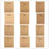 12 Zodiac Sign Necklaces With Cardboard Constellations Pendant Gold Color Chains Choker For Women Birthday Jewelry - Image 3
