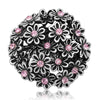 Beauty colorful Flowers Round 24MM Snap Buttons Stereo Flowers Fit 18MM Snap Bracelet Jewelry - Image 4