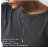 Korean Style Women Gold Color Stainless Steel Necklace Layered Necklace Jewelry - Image 9