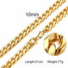 Necklace Curb Chains Link Men Choker Stainless Steel Male Female Accessories - Image 10