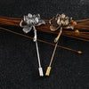 Ancient Personality Lotus Flower Brooch Shirt Lapel Pin Suit Corsage Long Needle Pins and Brooches for Women and Men Accessories - Image 11