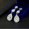 Champagne Crystal Earrings Gold Color Jewelry Female Bricons Wedding Long Big Drop Earrings For Women - Image 5