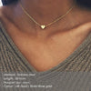 Tiny Heart Pendant Choker Necklace in Gold-Tone or Silver-Tone - Image 2