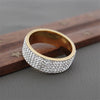 Five Row Crystal Band Ring in Stainless Steel - Image 4