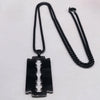 Gothic Blade Razor Pendant Necklaces Men Black Color Stainless Steel Chain Necklace Aesthetic Jewelry N423S01 - Image 11