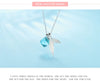 MODIAN 925 Sterling Silver Necklace Pendants Jewelry For Women With Chain Luxurious Mermai Crystal Stone Accessories