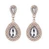 Palace Retro Luxulite Full Drilling Water Drop Rhinestones Female Earrings Sweet Earrings Long Earrings Crystal Earrings - Image 4