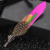 Tailor Smith Feather Brooch Lapel Pin Handmade Men Women Novelty Brooches Lapel Pins Dress Suit Accessory Gift - Image 8
