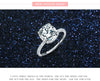 Modian Luxury Genuine 925 Sterling Silver Ring Classic 4CT 10 Hearts Arrows Zircon Jewelry For Women Engagement Wedding Rings