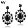 Crystal Earrings For Woman Round Rhinestone Drop Earrings Classic - Image 1
