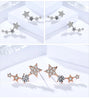 MODIAN Authentic 925 Sterling Silver CZ Exquisite Stackable Star Stud Earrings for Women Jewelry Valentine's Day Gift