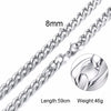 Necklace Curb Chains Link Men Choker Stainless Steel Male Female Accessories - Image 13