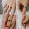 4mm Simple Smooth Women Rings Black Stainless Steel Men Rings Birthday Gifts - Image 5