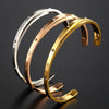 3 Colors Open Adjustable Cuff Bracelets for Women Roman Numerals With CZ Design Women Bangles Jewelry - Image 2
