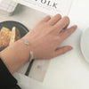 Korean Jewelry Angel Wing Rhinestones Bracelet Personality Alloy Open Wings Bracelet Feather Bracelet Bracelets &bangles - Image 2