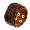 Vintage Punk Retro Multilayer Leather Bracelet Male Braided Handmade Rope Wrap Bracelets Bangles for Men - Image 26
