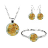 Van Gogh Painting Jewelry Sets The Starry Night Glass Dome Earrings Necklace Bracelets For Women Vintage Jewellery - Image 5