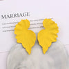 Geometric Gold Color Ginkgo Biloba Leaf Shape Drop Earring Creative Personality Simple Punk Woman Dangle Earring Jewelry - Image 11