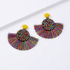 Colorful Crystal Tassel Clip on Earrings for No Pierced Women Charm Earrings Jewelry Wedding Statement Fringe Ear Clips - Image 3