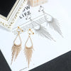 Statement Non Pierced Clip On Earrings Metal Geometric Tassel Earrings For Women Earrings Modern Jewelry - Image 3