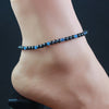 Magnetic Hematite Round Beads Beaded Anklet 4MM Strechy Anklet with Cat Eye Stone Handmade Jewelry -care - Image 4