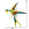 Enamel Flying Swallow Brooch Pins For Women Animal Bird Broche Jewelry Gift - Image 2