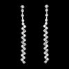 Silver Color Crystal Long Wedding Drop Earrings for Women Rhinestones Tassels Dangle Earrings Brides Gifts Party Jewelry - Image 11