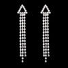 Silver Color Crystal Long Wedding Drop Earrings for Women Rhinestones Tassels Dangle Earrings Brides Gifts Party Jewelry - Image 20