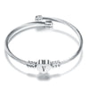 Cute Kids Initial Alphabet Letter Bracelet Bangle Stainless Steel Children Jewelry Cuff Heart Charm Bangles Little Girl Gift - Image 4