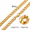 Necklace Curb Chains Link Men Choker Stainless Steel Male Female Accessories - Image 9