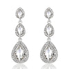 Champagne Crystal Earrings Gold Color Jewelry Female Bricons Wedding Long Big Drop Earrings For Women - Image 4