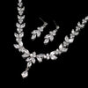Cubic Zirconia Stud and Necklace Set with 44 cm Chain in Multiple Colors - Image 15