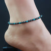 Magnetic Hematite Round Beads Beaded Anklet 4MM Strechy Anklet with Cat Eye Stone Handmade Jewelry -care - Image 3
