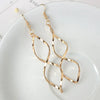 Simple Spiral Drop Earrings For Women Long Curved Wave Dangle Statement Wedding Party Jewelry - Image 2