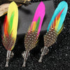 Tailor Smith Feather Brooch Lapel Pin Handmade Men Women Novelty Brooches Lapel Pins Dress Suit Accessory Gift - Image 6