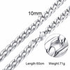 Necklace Curb Chains Link Men Choker Stainless Steel Male Female Accessories - Image 14