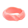 Resin Cuff Engraved Bracelets Bangles for Women White Acrylic Wide Big Bracelet Female Simple Charm Party Jewelry - Image 8