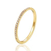 1.5mm Wide workmanship Zircon Ring For Women Titanium Steel Gifts for Lovers Jewelry Wedding Ring - Image 1