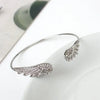 Korean Jewelry Angel Wing Rhinestones Bracelet Personality Alloy Open Wings Bracelet Feather Bracelet Bracelets &bangles - Image 6