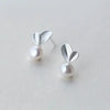 Silver Color Sweet Bud Leaf Simulated Pearl Necklace+Earrings+Bracelet For Women Jewelry Sets Korean Jewelry - Image 4