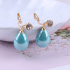 High Light Spring Colour Resin Waterdrop Clip on Earrings for Women Girl Party Without Pierced Favorite Jewelry - Image 3