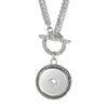 Stainless Steel Chain Vocheng Interchangeable Jewerly Ginger Snap Jewelry Toggle Necklace Pendant for 18mm Snap Charms - Image 1