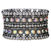 Multilayer stretch cuff bracelet women crystal wedding bridal jewelry gold silver color with crystal - Image 4