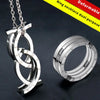 Unique Deformation Kissing Fish Ring for Men Stainless Steel Engraved Forever Rings Male Wedding Band BR - Image 1