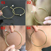 Clipped on Ears Women's Earrings with No Piercings No Pain Big Circle 5cm Round Casual Young Exaggerated Personality - Image 2