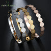 Nextvance Jesus Round Amulet Bangle Stainless Steel Saint Benedict Bracelets Bangles For Female Male Jewelry Bileklik - Image 1