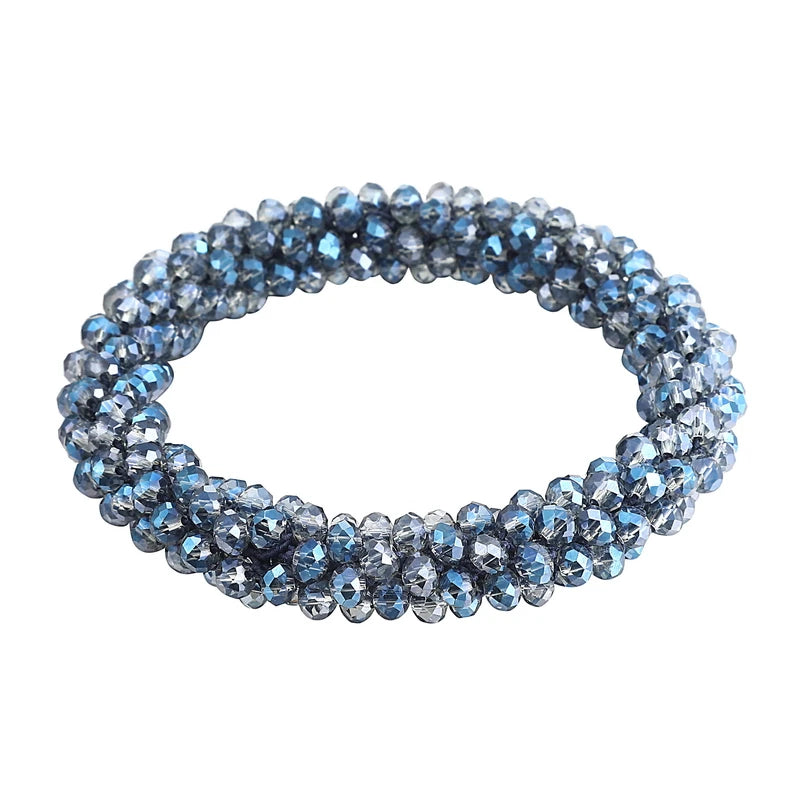 Glass Bead Stretch Bracelet in Multiple Colors - Image 1