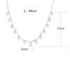 Shiny Zircon Star Women Platinum Plated Short Chain Ladies Necklace Jewelry Wedding Gift - Image 6